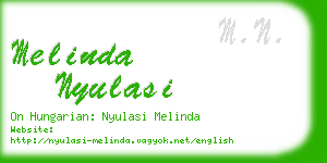 melinda nyulasi business card